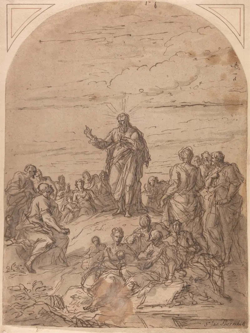 The Sermon on the Mount av Sir James Thornhill