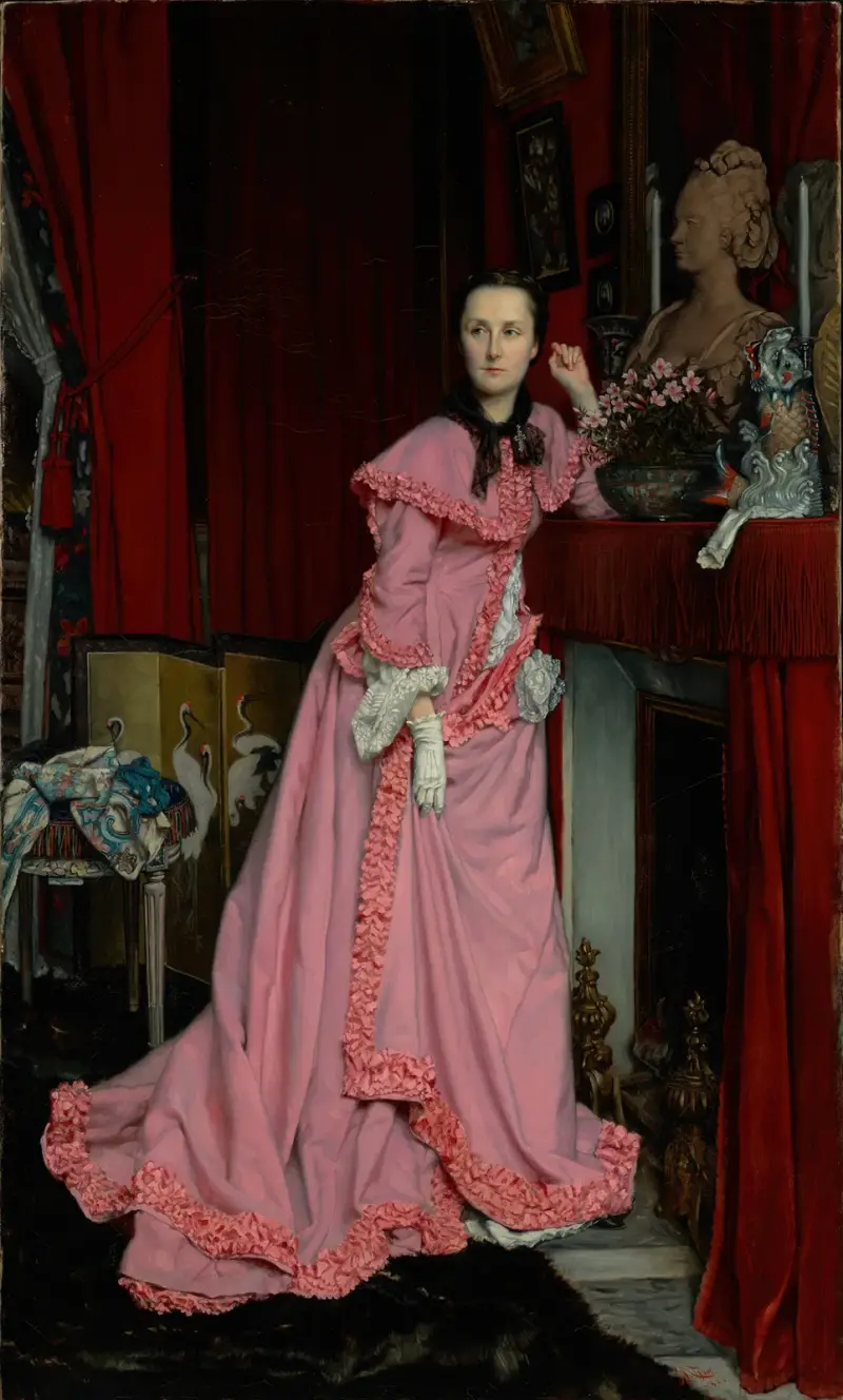 Porträtt av markisinnan de Miramon, född Thérèse Feuillant av James Tissot