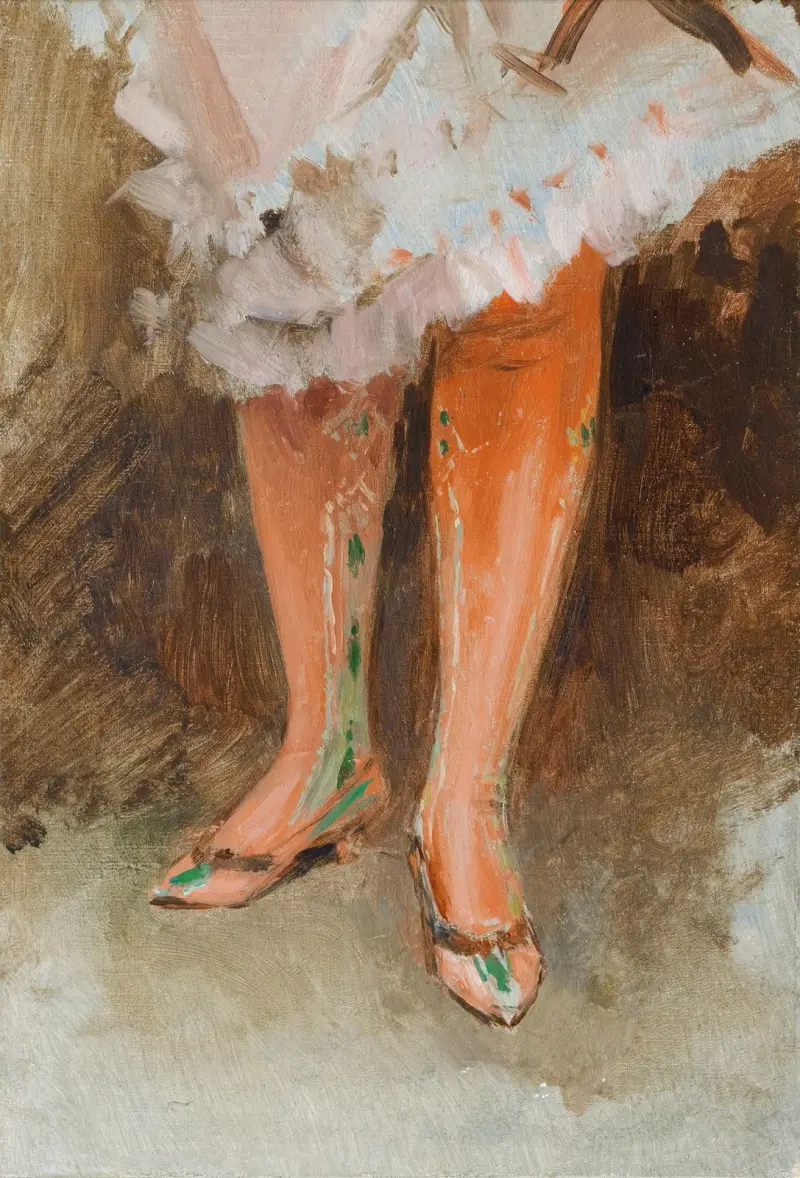 The Red Stockings av James Tissot