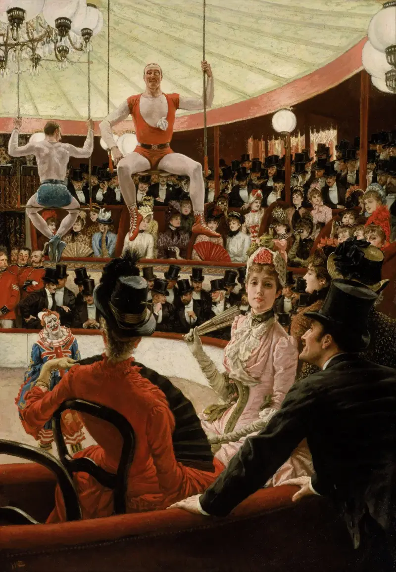 Pariskvinnor – Cirkusälskaren av James Tissot