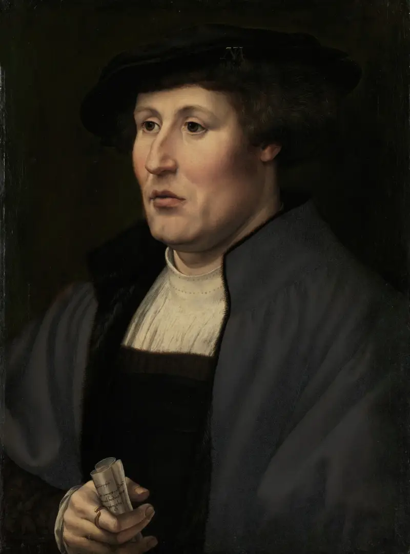 Porträtt av en man, 1520 av Jan Gossaert