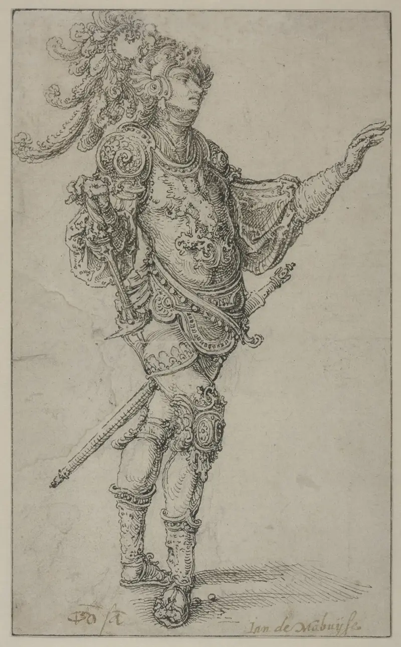 Stojący wojownik, Jan Gossaert