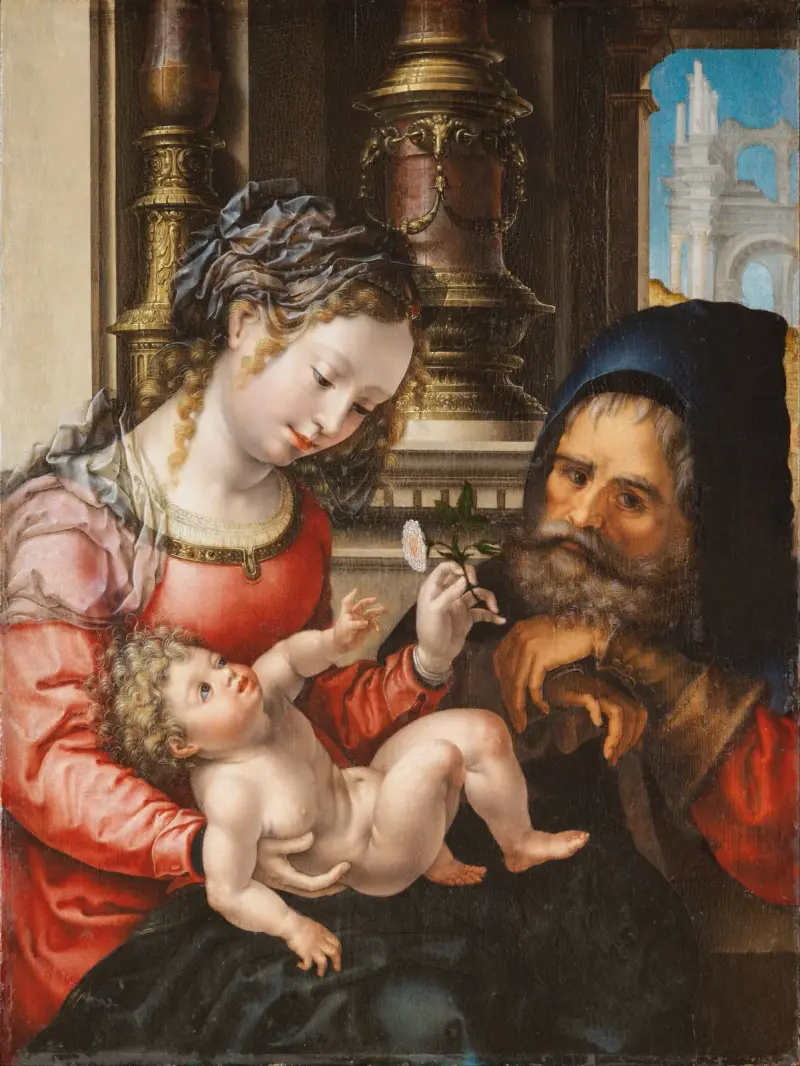 The Holy Family, 1525 av Jan Gossaert