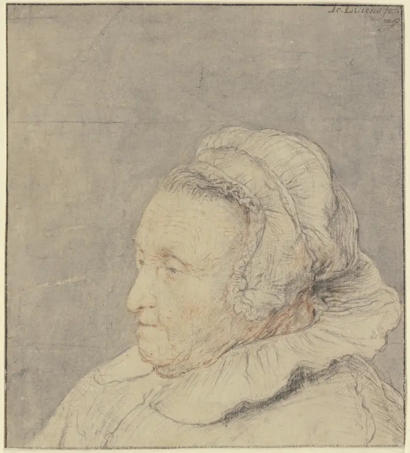 Głowa starej kobiety, Jan Lievens