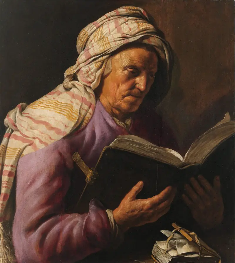 Old Woman Reading av Jan Lievens