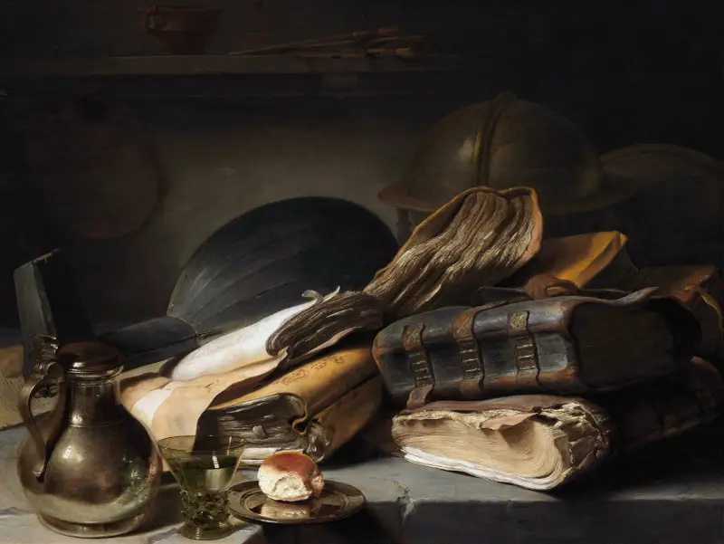 Still Life with Books av Jan Lievens