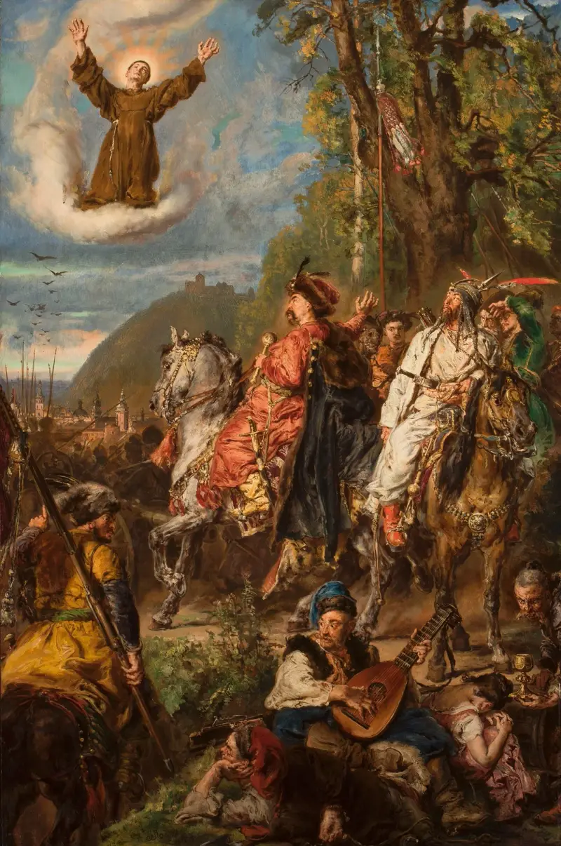 Bohdan Chmelnyzkyj mit Tugay Bey in Lemberg von Jan Matejko