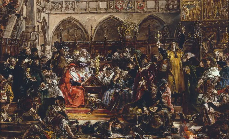 Universitetets inflytande på landet, ur serien ”Polens kulturhistoria” av Jan Matejko