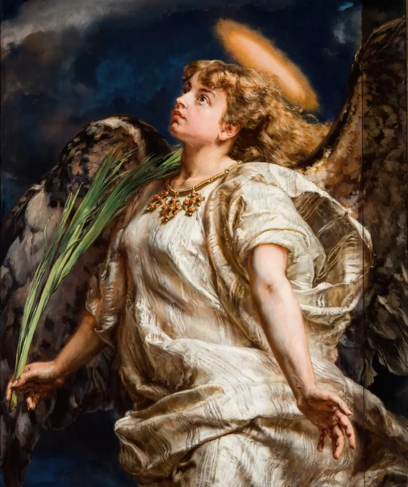 Sång – studie till målningen av Jeanne d'Arc av Jan Matejko
