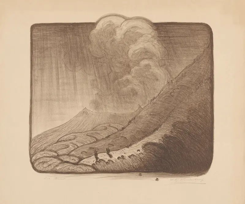 Blick auf den Vulkan Bromo auf Java von Wijnand Otto Jan Nieuwenkamp