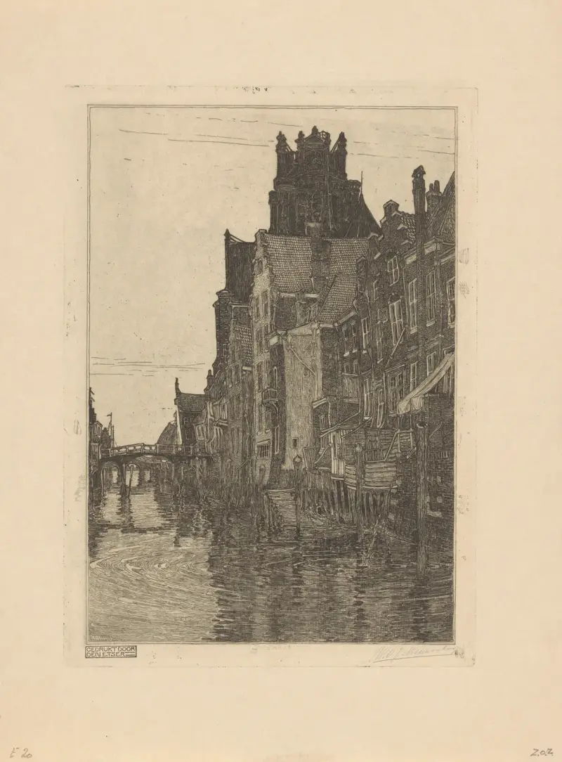Hus vid Voorstraatshaven i Dordrecht, 1897 – nr 2 av Wijnand Otto Jan Nieuwenkamp