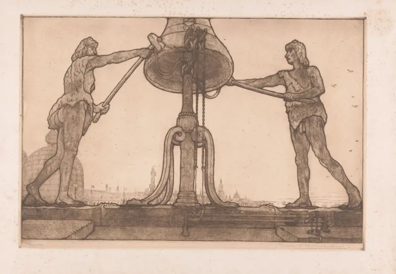 Klockringare på Torre dell’Orologio i Venedig av Wijnand Otto Jan Nieuwenkamp