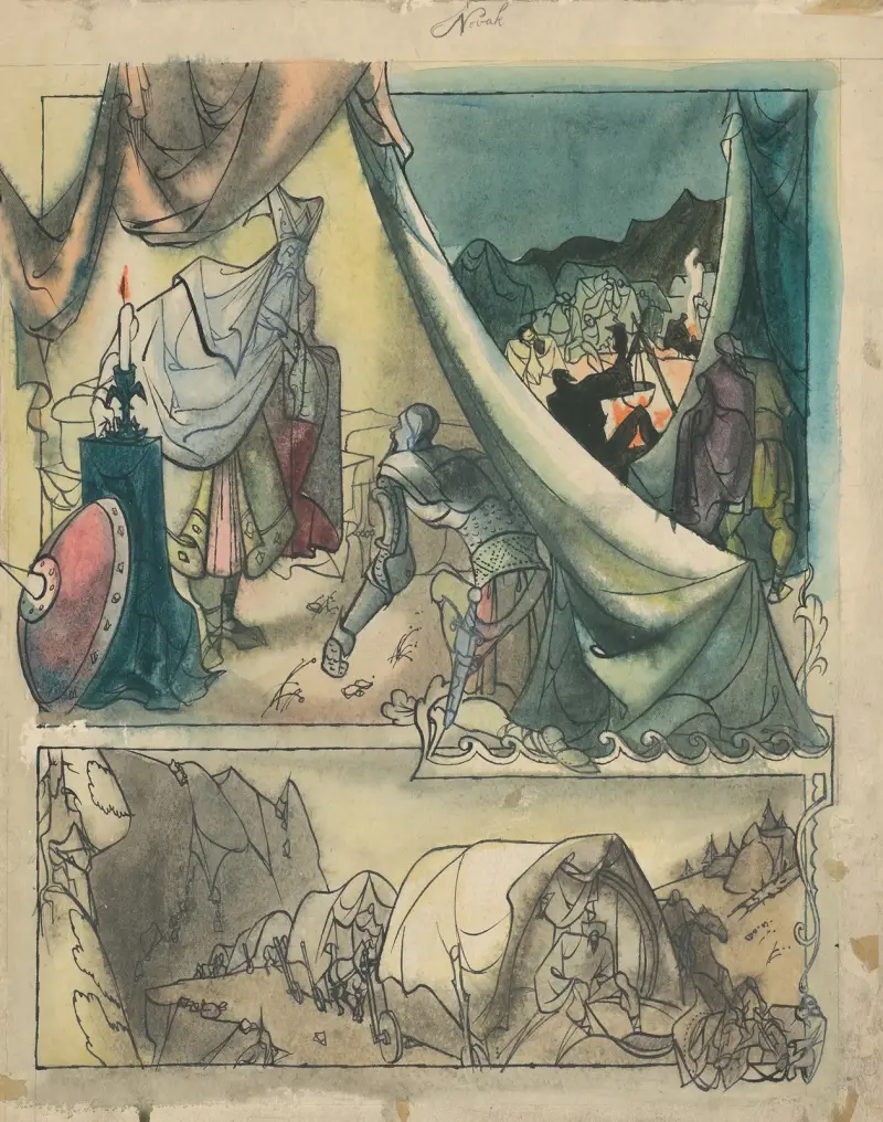 Skiss till en slovakisk saga IV av Ján Novák