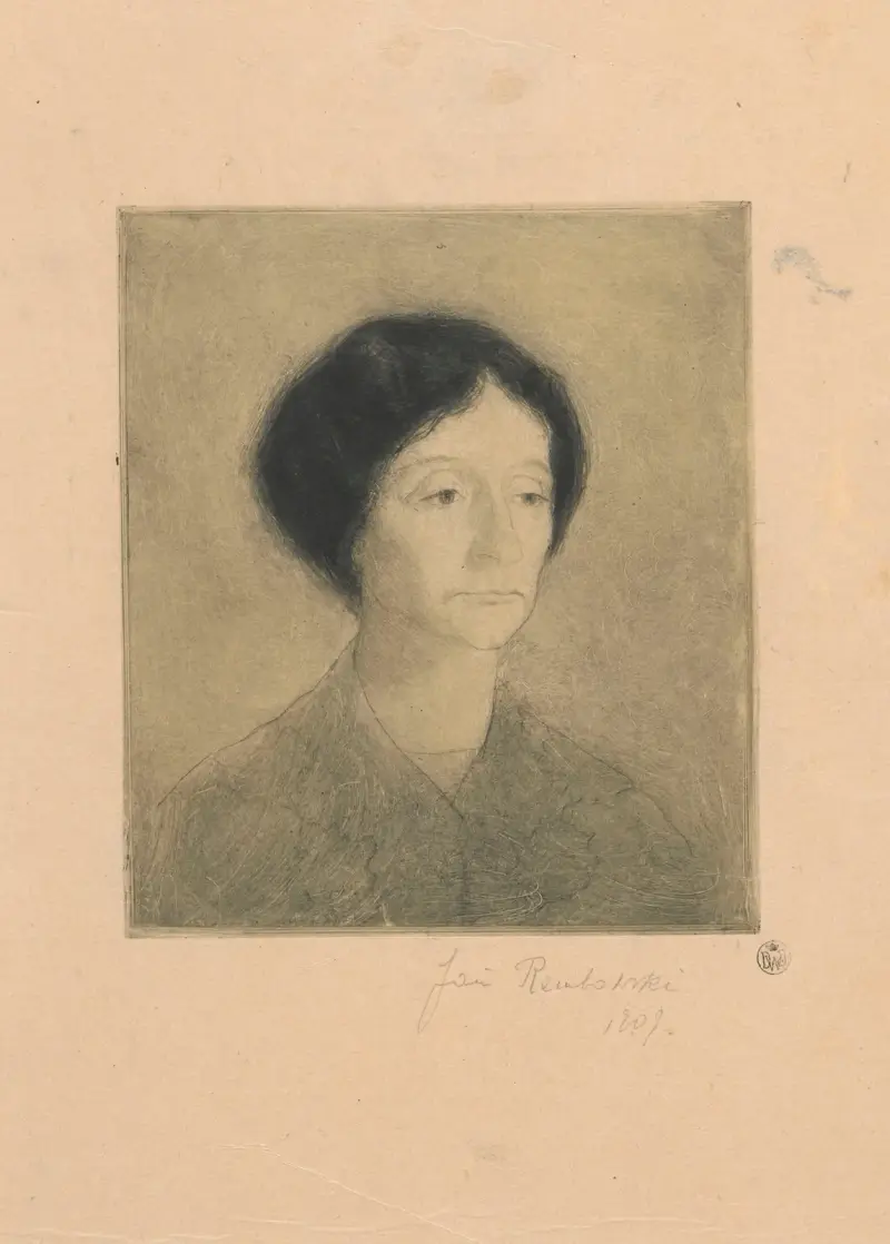 Portret żony artysty, Jan Rembowski