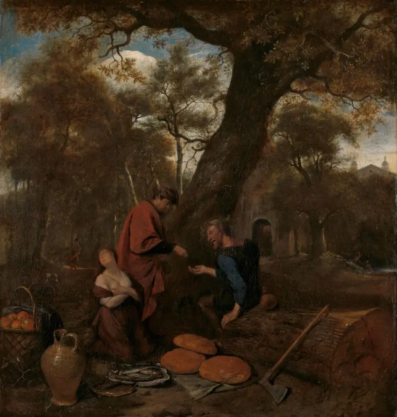 Erysichthon sprzedający swoją córkę, Jan Steen