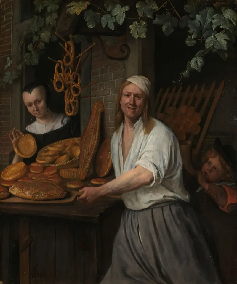 Bagaren Arent Oostwaard och hans hustru Catharina Keizerswaard av Jan Steen