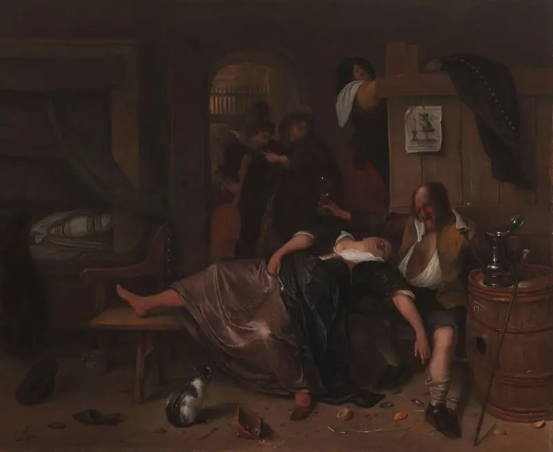 The Drunken Couple av Jan Steen