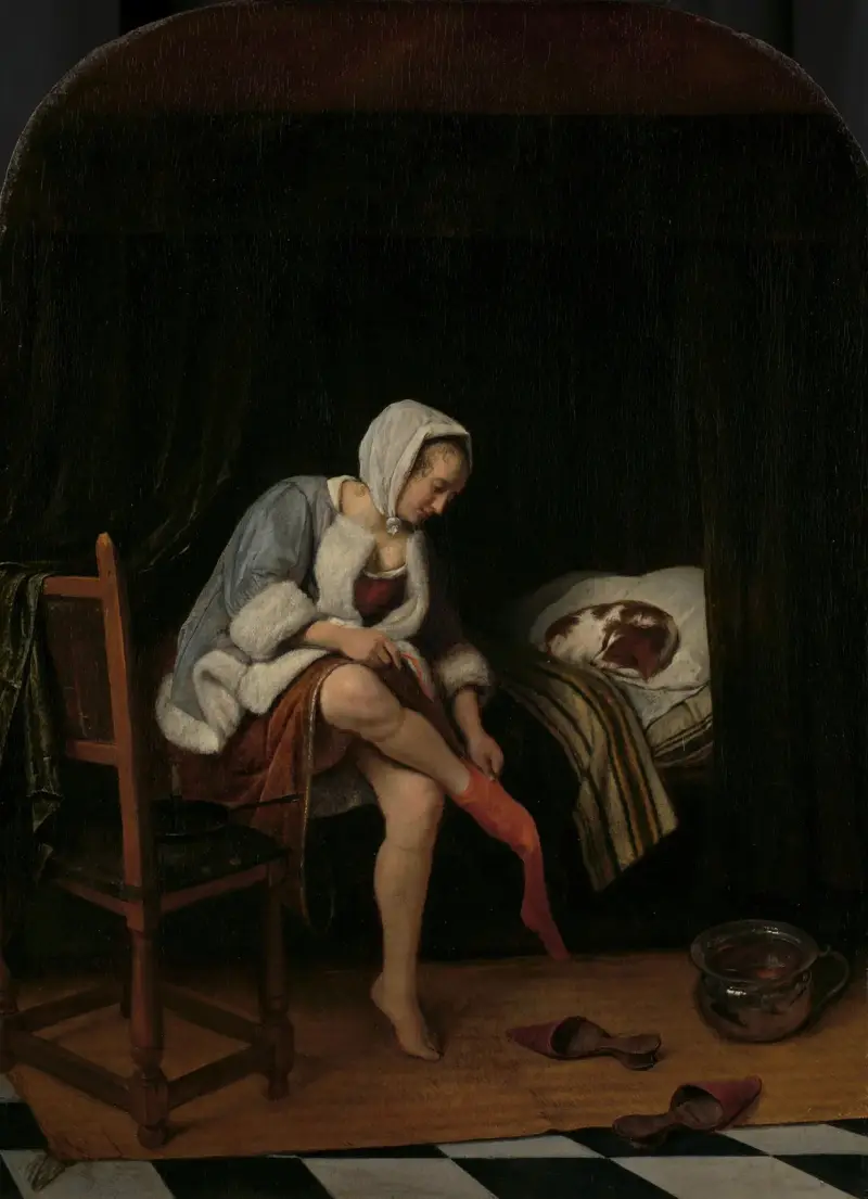 Kvinna vid sin toalett av Jan Steen