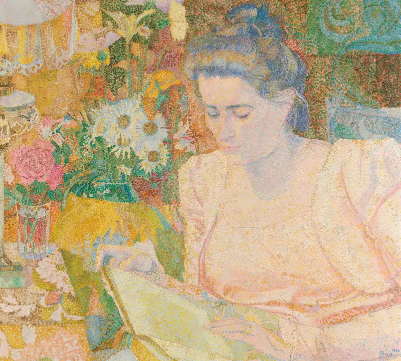 Porträtt av fru Marie Jeannette de Lange av Jan Toorop