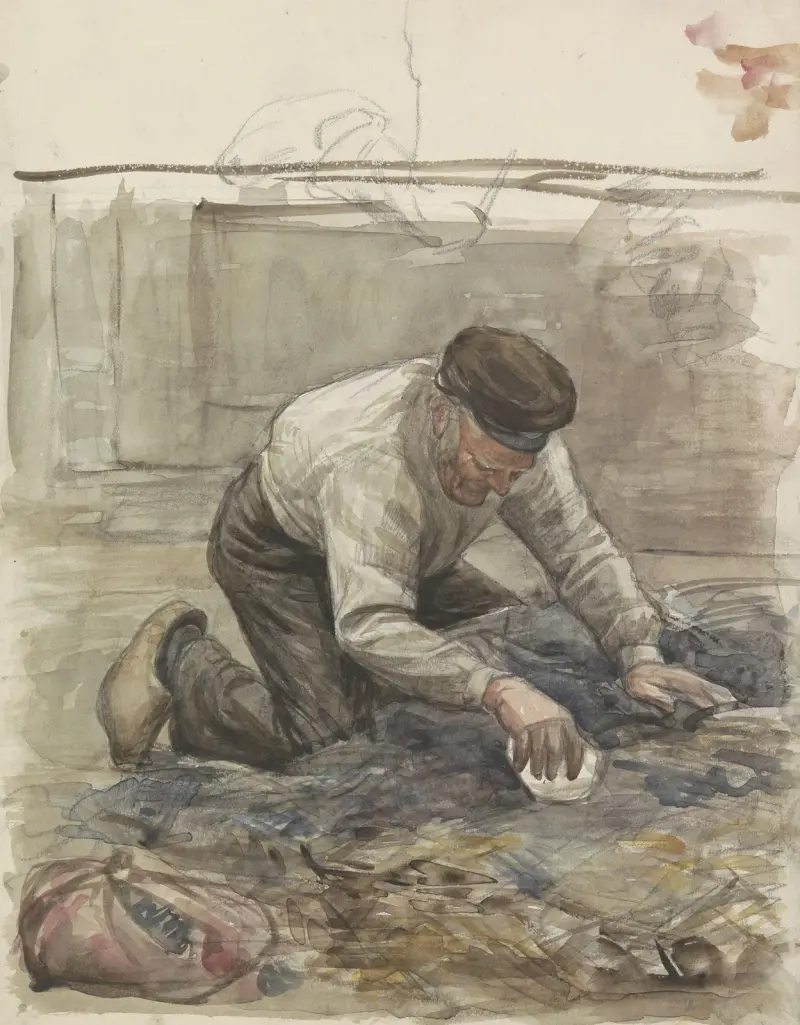 Boer, op zijn knieën av Jan Veth