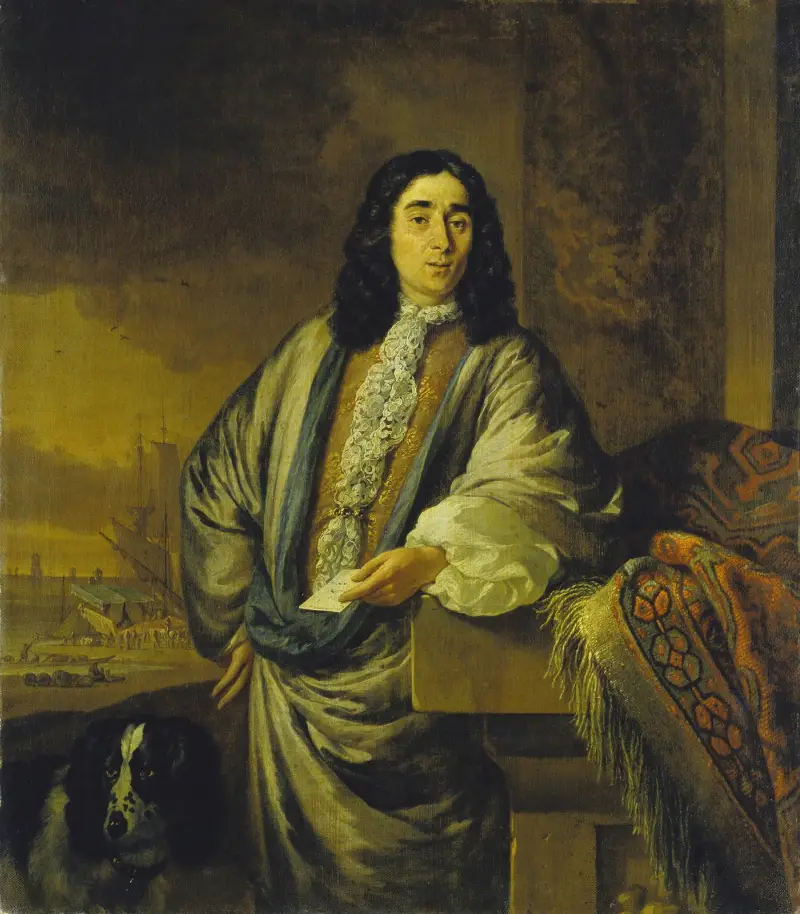Porträtt av en nederländsk köpman av Jan Weenix
