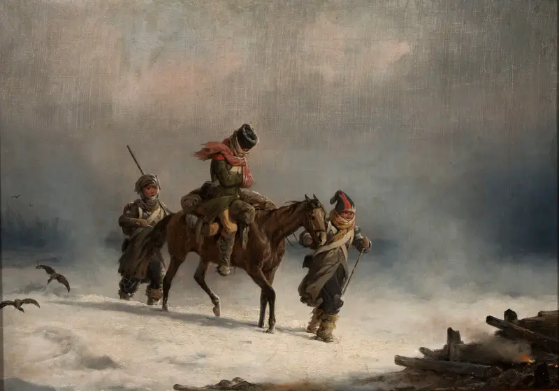 Retreat from Moscow in 1812 av January Suchodolski