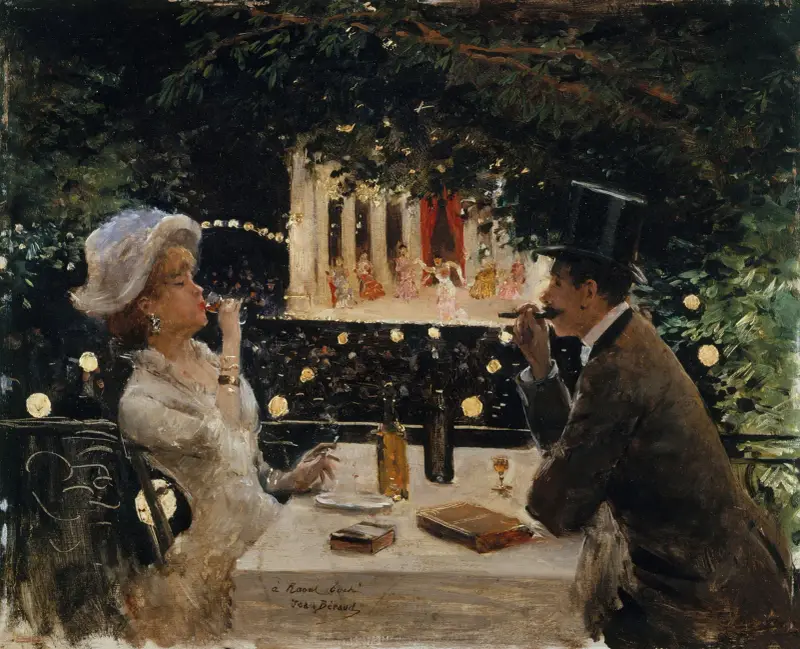 Dîner aux Ambassadeurs von Jean Béraud