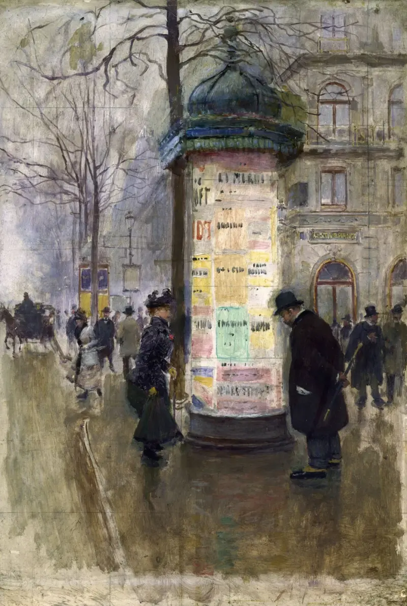 Die Morris-Säule von Jean Béraud