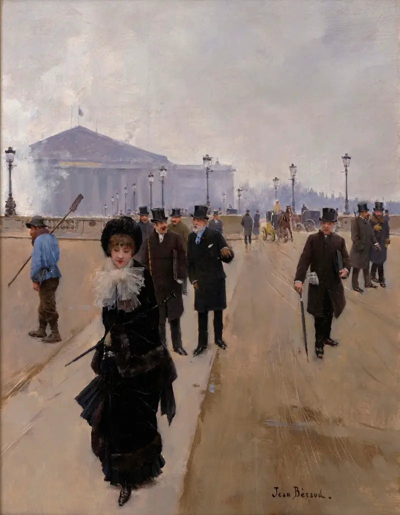 Scene From The Place De La Concorde av Jean Béraud