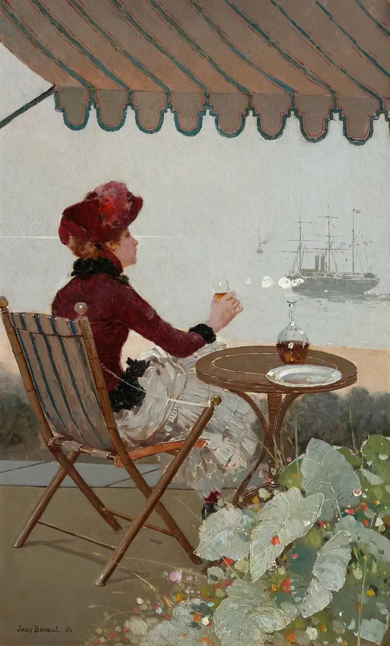 Seaside Café av Jean Béraud