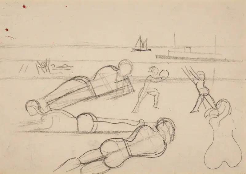Plaża w Ostendzie, Jean Brusselmans