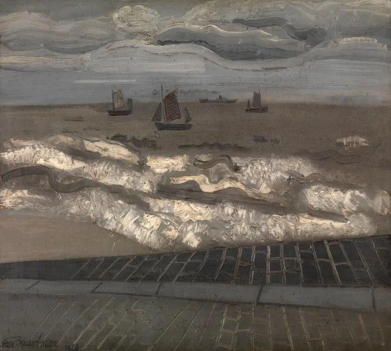 The Sea, a Symphony in Grey av Jean Brusselmans