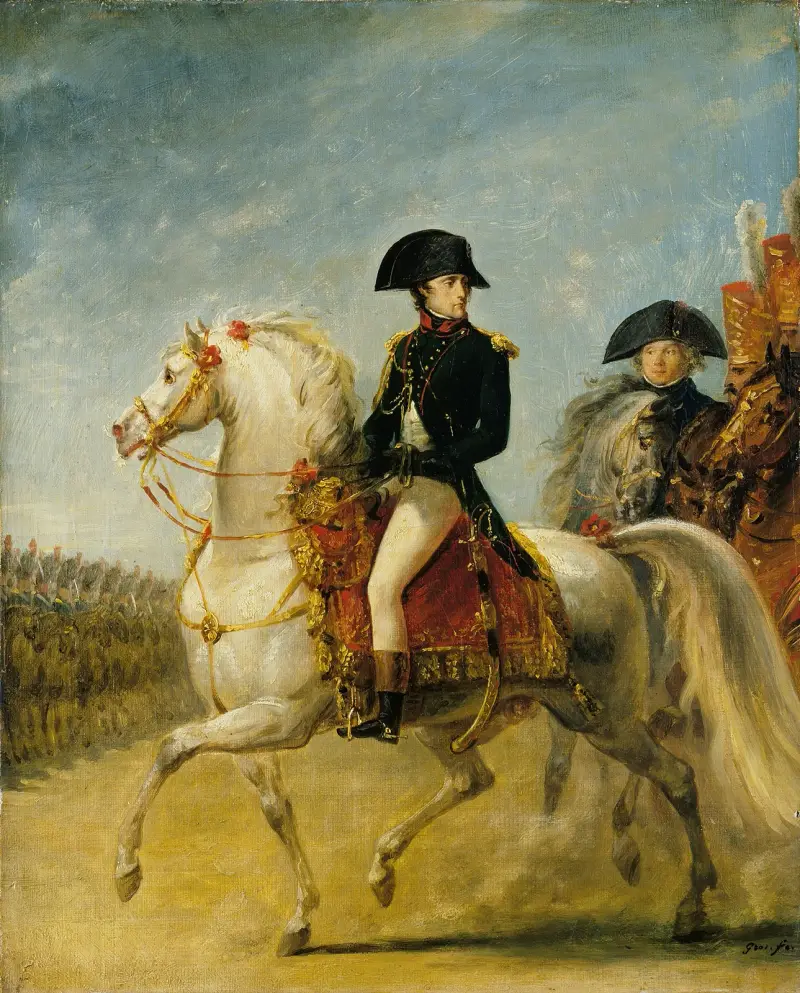 General Bonaparte mönstrar trupper av Antoine-Jean Gros