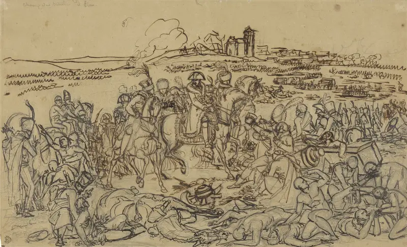 Napoleon på slagfältet vid Eylau av Antoine-Jean Gros