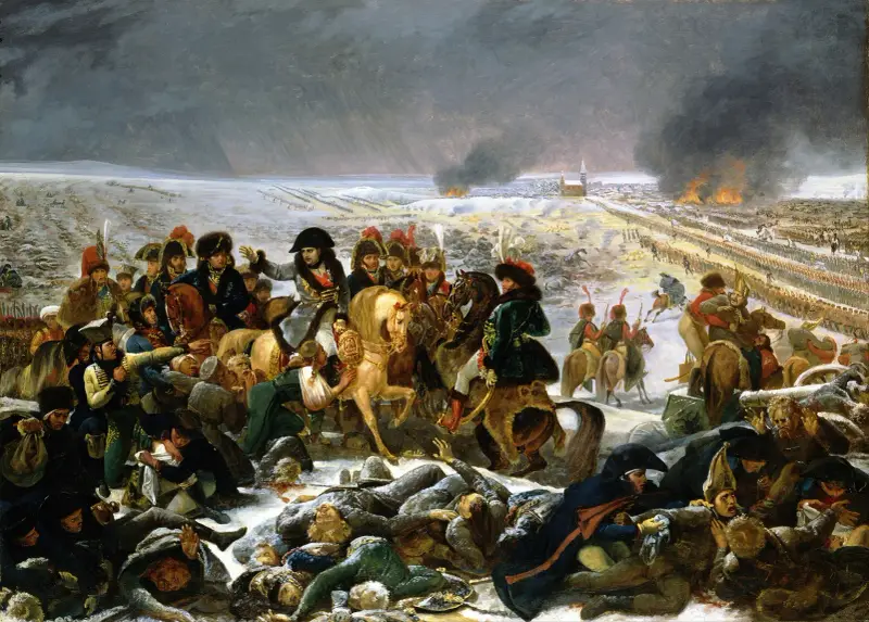 Napoleon på slagfältet vid Eylau av Antoine-Jean Gros