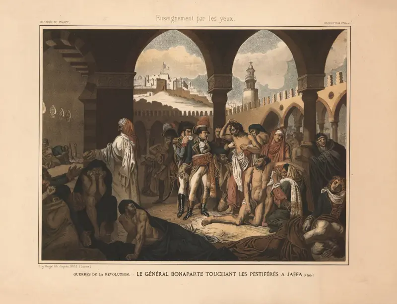 Bonaparte vid de pestsjuka i Jaffa (mars 1799) av Antoine-Jean Gros