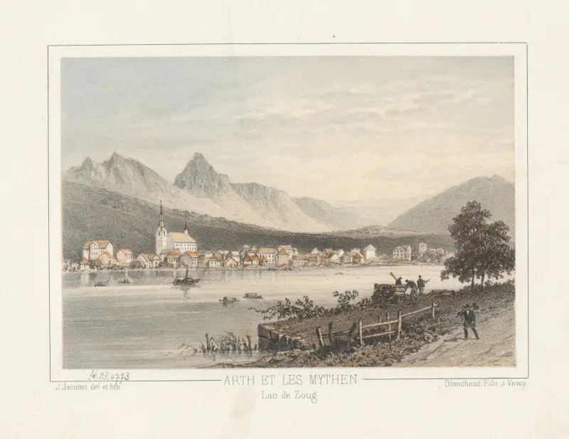 Arth und die Mythen am Zugersee von Jean Jacottet