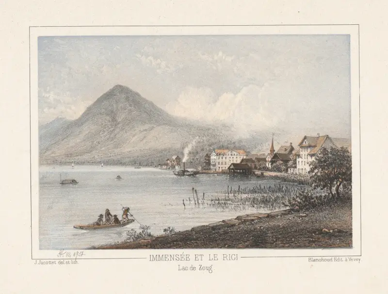 Immensée och Rigi, Zugsjön av Jean Jacottet