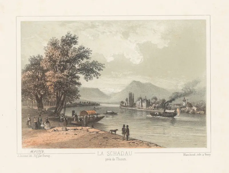 Schadau bei Thun von Jean Jacottet