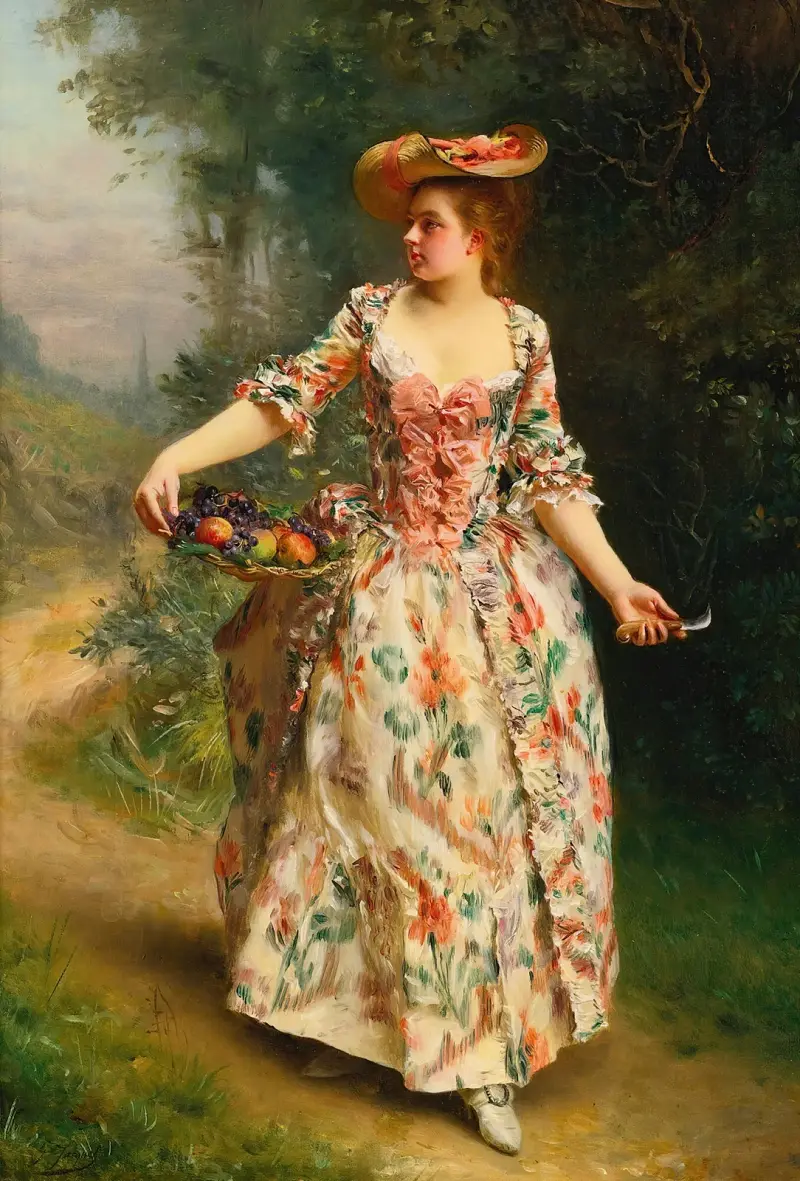 En promenad i parken av Gustave Jean Jacquet