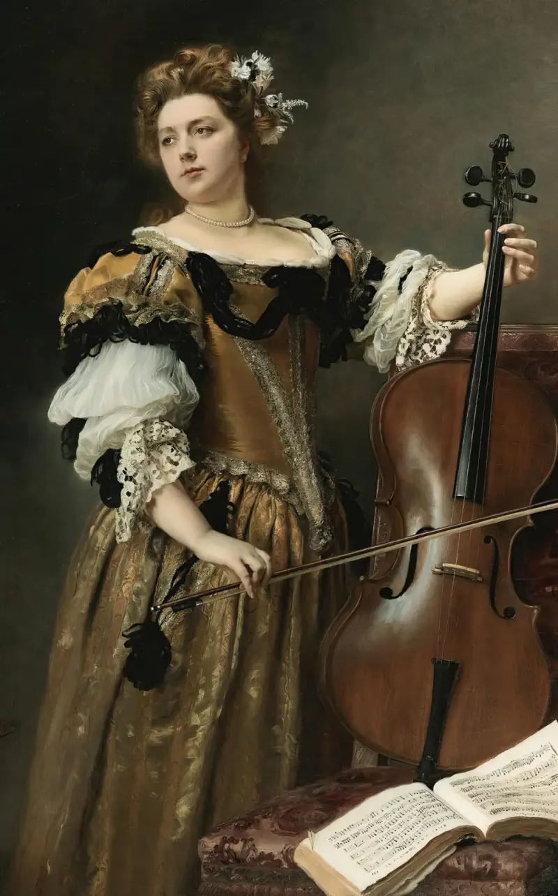Cellista, Gustave Jean Jacquet