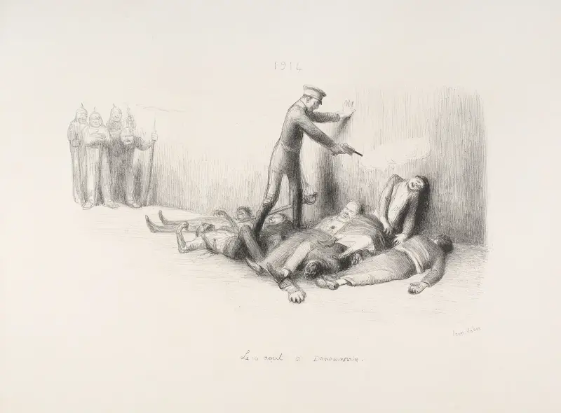 1914 – den 10 augusti i Dannemarie av Jean Veber