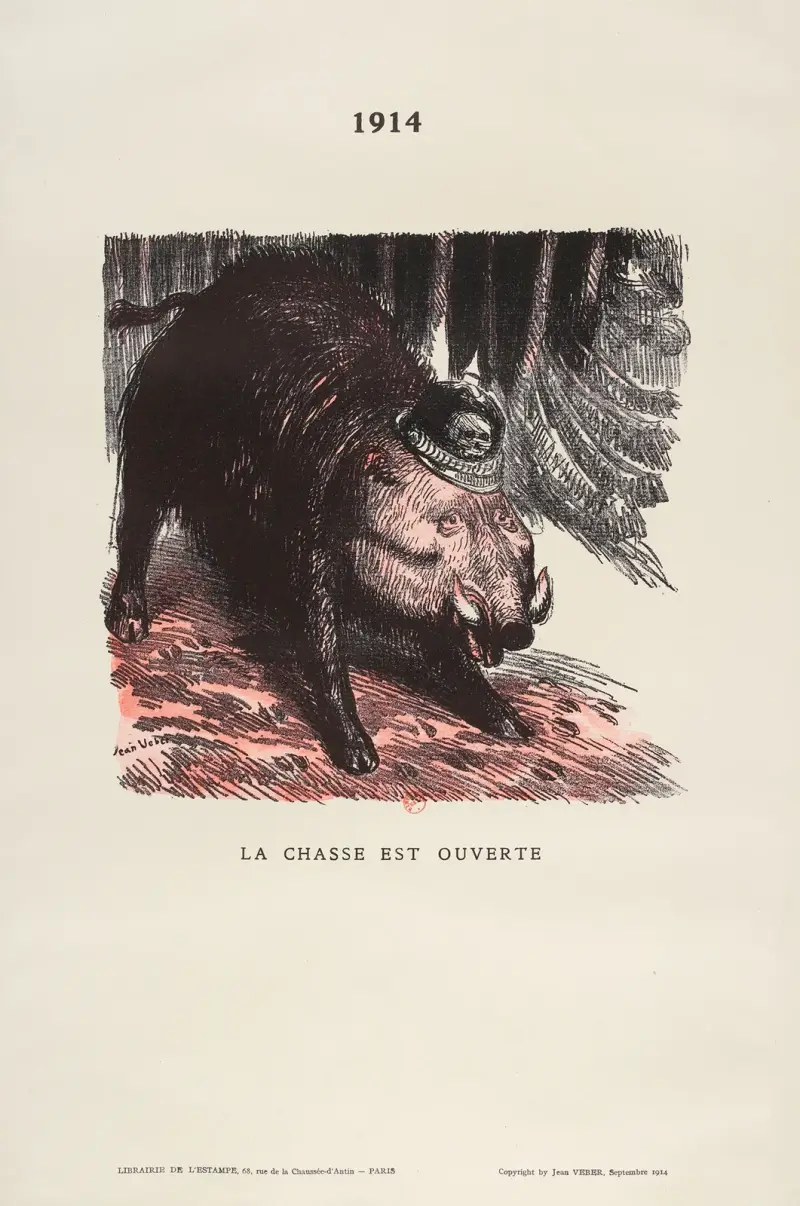 Die Jagd ist eröffnet von Jean Veber