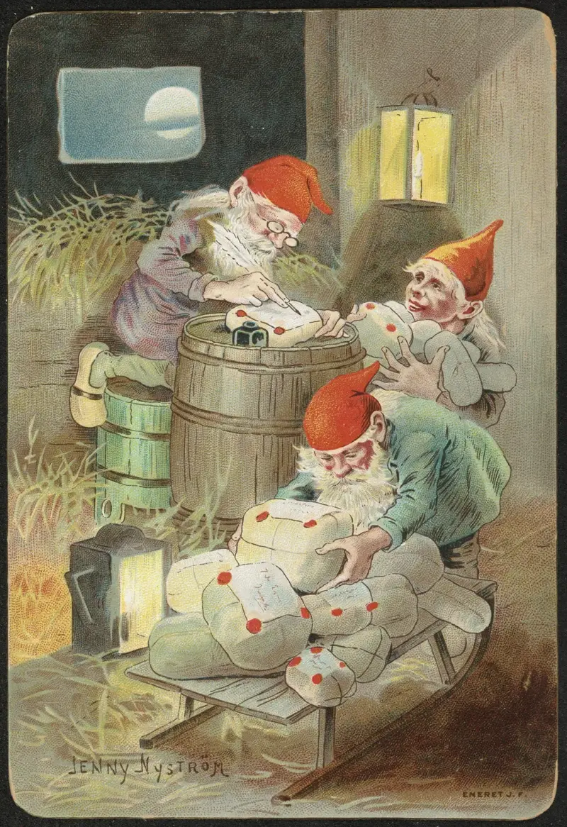 Christmas card, Jenny Nyström
