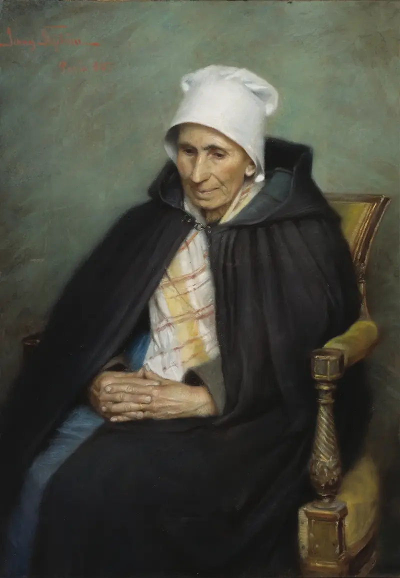 Alte französische Bäuerin von Jenny Nyström