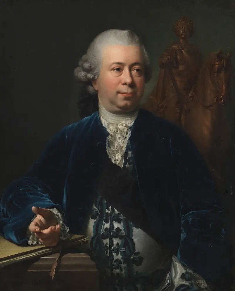 Skulptören Jacques-François-Joseph Saly av Jens Juel