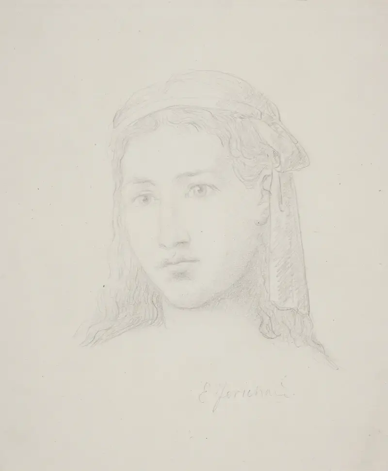 Kvindehoved av Elisabeth Jerichau Baumann