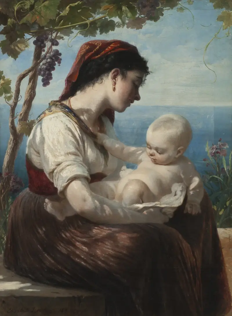Mladá matka a její dítě, Elisabeth Jerichau Baumann