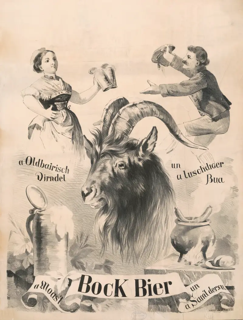 A Oldbairisch Dirndel, un a luschdiger Bua, bock bier, a Moas't, un a Sam'ldersu von Henry Jerome Schile