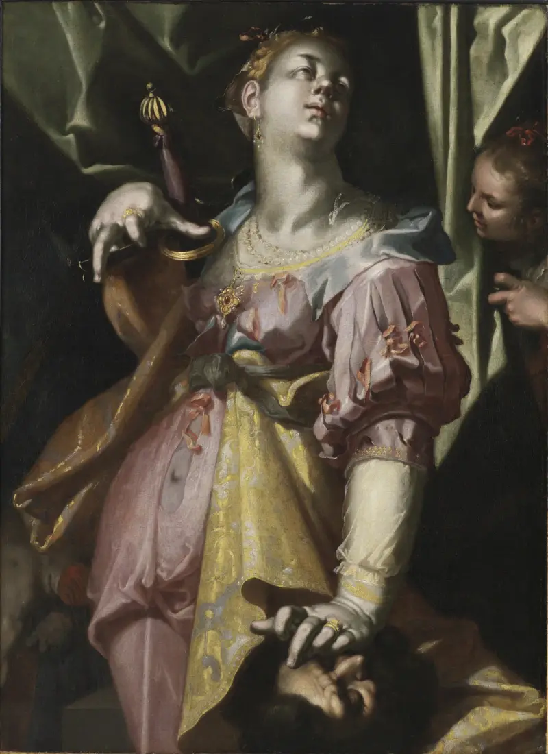 Judit med Holofernes huvud av Joachim Wtewael
